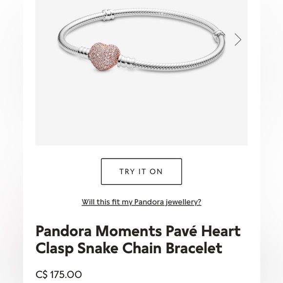 💕💕ABSOLUTELY BEAUTIFUL 20CM. SNAKE CHAIN BRACELET WITH HEART SHAPED CLASP💕💕 - Picture 2 of 5